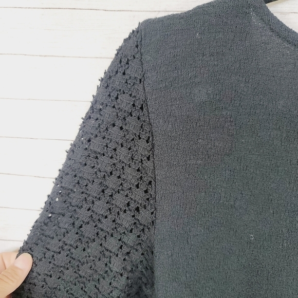 MADEWELL MIXED MEDIA EYELET SLEEVE SHIRT, SZ MEDIUM - Picture 10 of 10